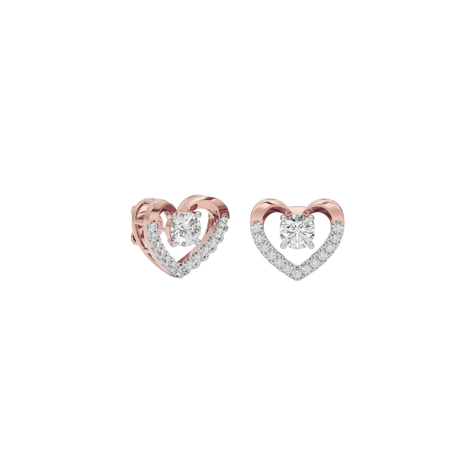 Diamond Tranquil Earring 18 KT / Rose Gold