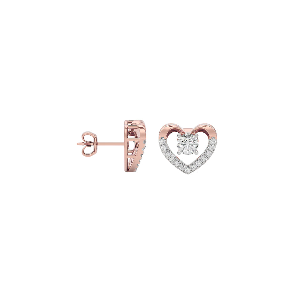 Diamond Tranquil Earring 18 KT / Rose Gold
