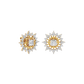 Golden Ray Diamond Earring