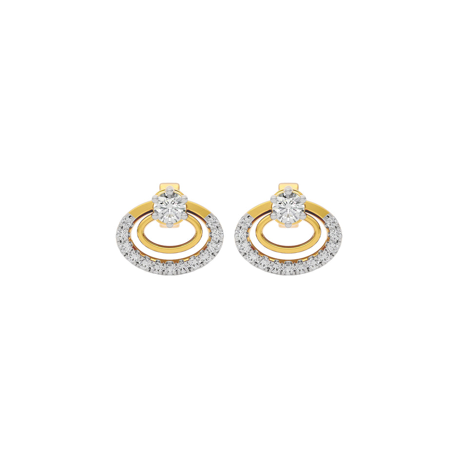 Crystal Oasis Diamond Earring 18 KT / Yellow Gold