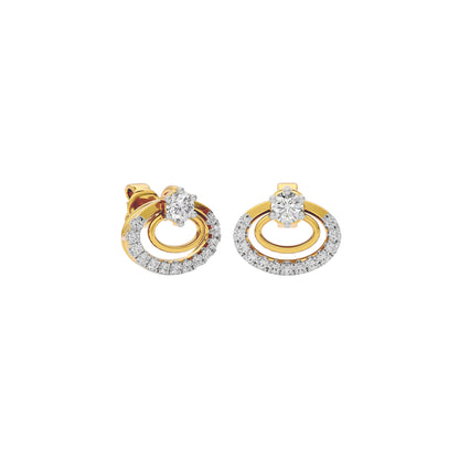 Crystal Oasis Diamond Earring 18 KT / Yellow Gold