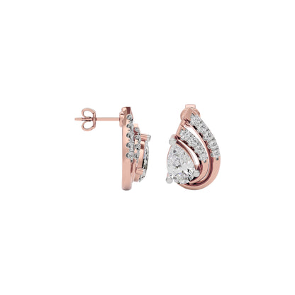 Moonlit Dusk Diamond Earring 18 KT / Rose Gold