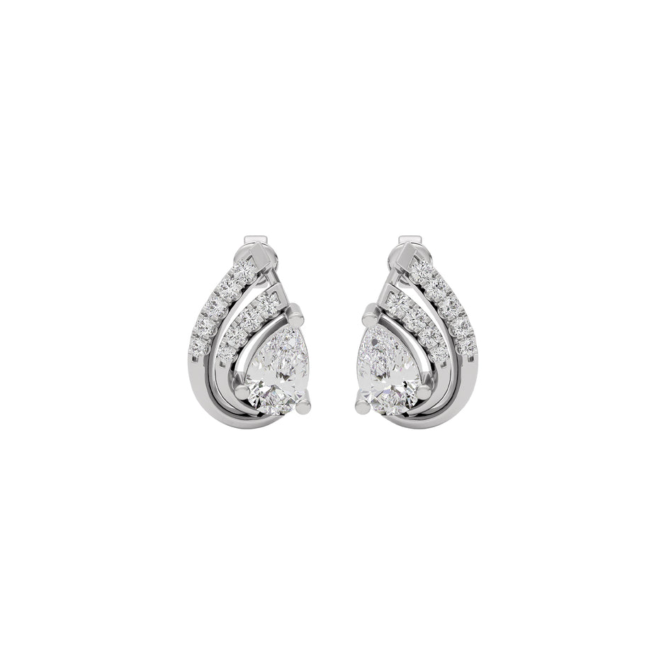 Moonlit Dusk Diamond Earring 18 KT / White Gold
