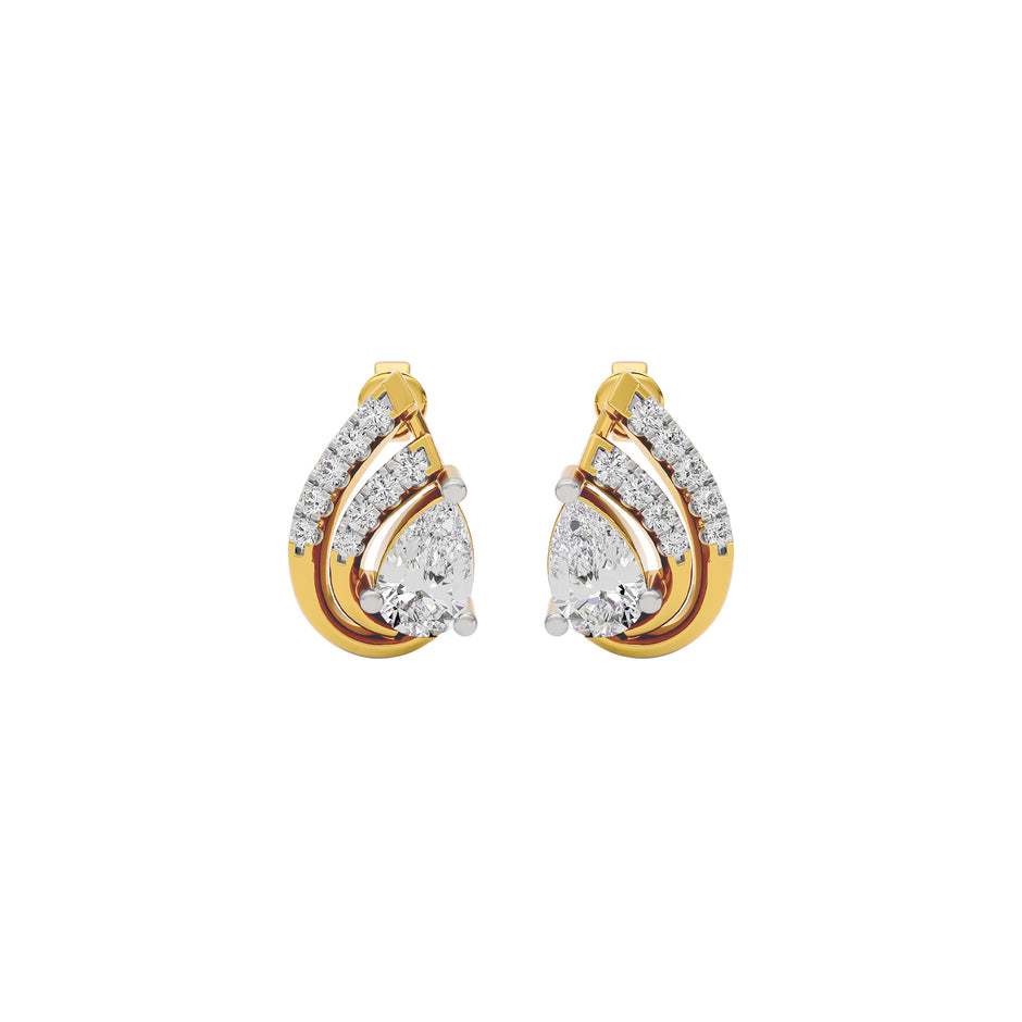 Moonlit Dusk Diamond Earring 18 KT / Yellow Gold