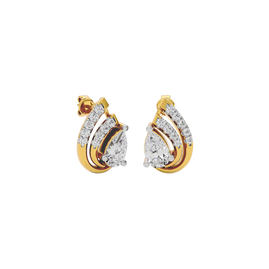 Moonlit Dusk Diamond Earring 18 KT / Yellow Gold