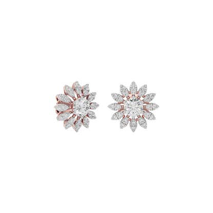 Opal Reflection Diamond Earring 18 KT / Rose Gold