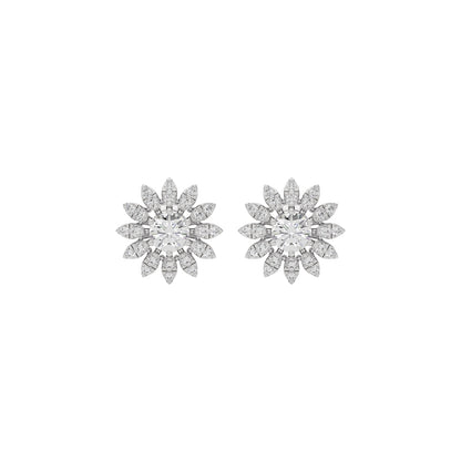 Opal Reflection Diamond Earring 18 KT / White Gold
