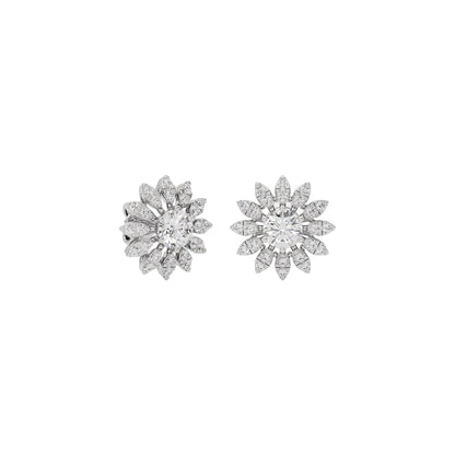 Opal Reflection Diamond Earring 18 KT / White Gold