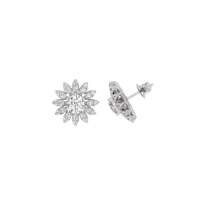 Opal Reflection Diamond Earring 18 KT / White Gold
