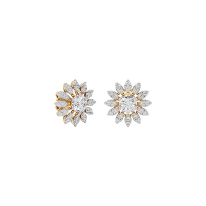 Opal Reflection Diamond Earring 18 KT / Yellow Gold