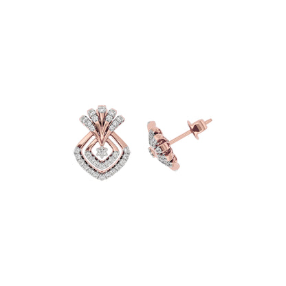 Celestial Veil Diamond Earring 18 KT / Rose Gold