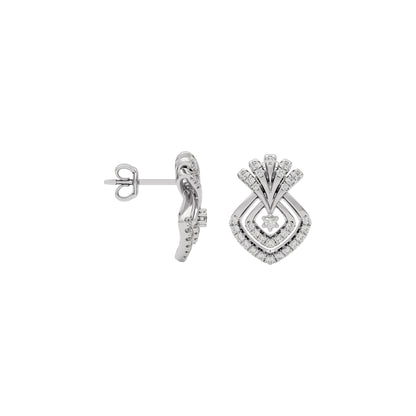 Celestial Veil Diamond Earring 18 KT / White Gold