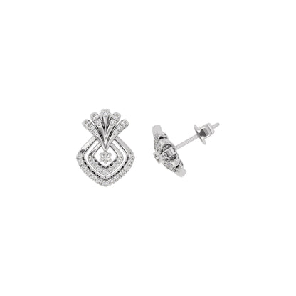 Celestial Veil Diamond Earring 18 KT / White Gold