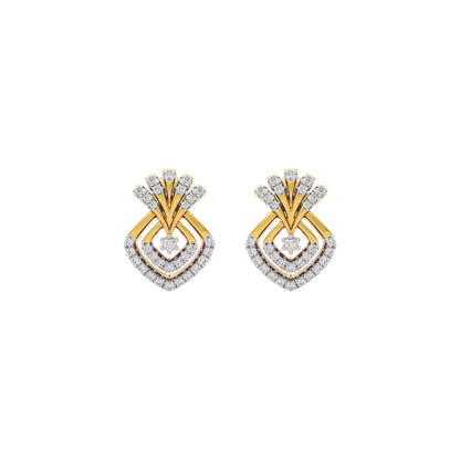 Celestial Veil Diamond Earring 18 KT / Yellow Gold