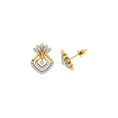 Celestial Veil Diamond Earring 18 KT / Yellow Gold
