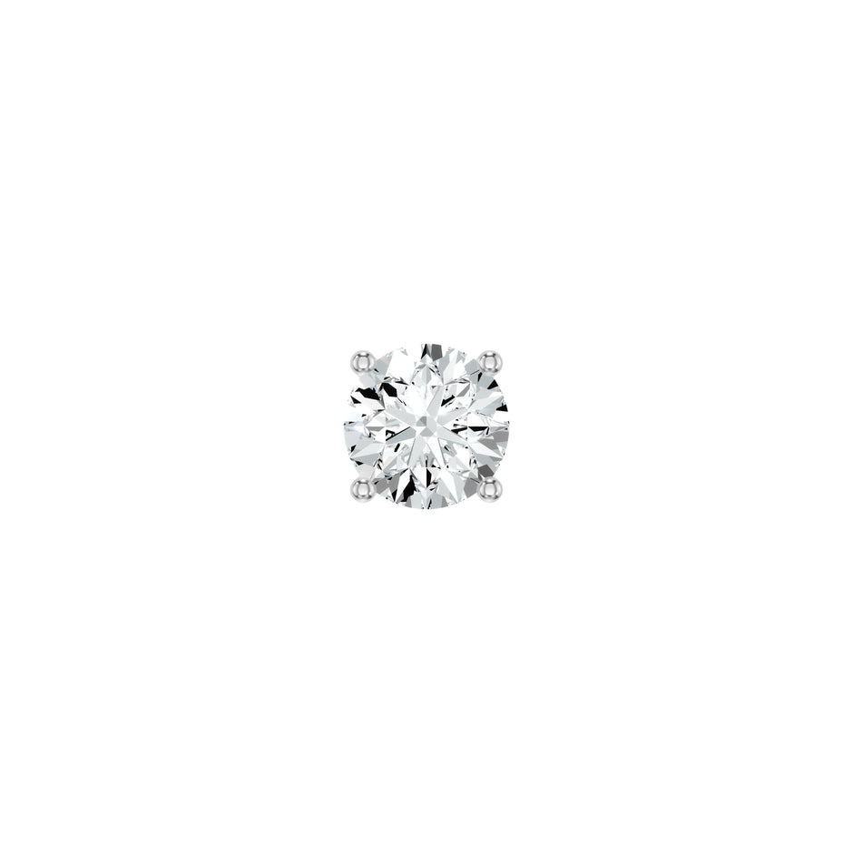 Stud Muffin Solitaire Diamond Ear Studs 18 KT / Yellow Gold