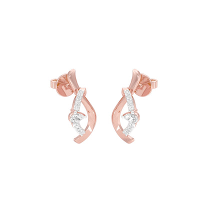 Cling Onto Gold Diamond Earrings 18 KT / Rose Gold