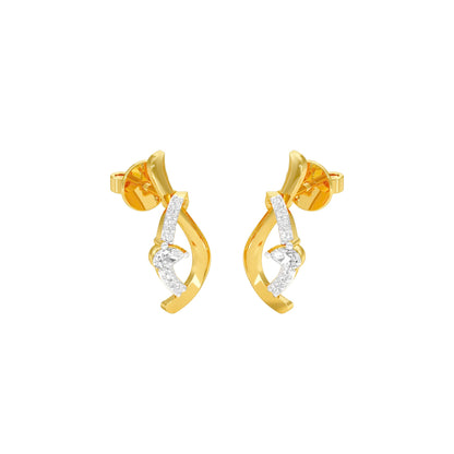 Cling Onto Gold Diamond Earrings 18 KT / Yellow Gold