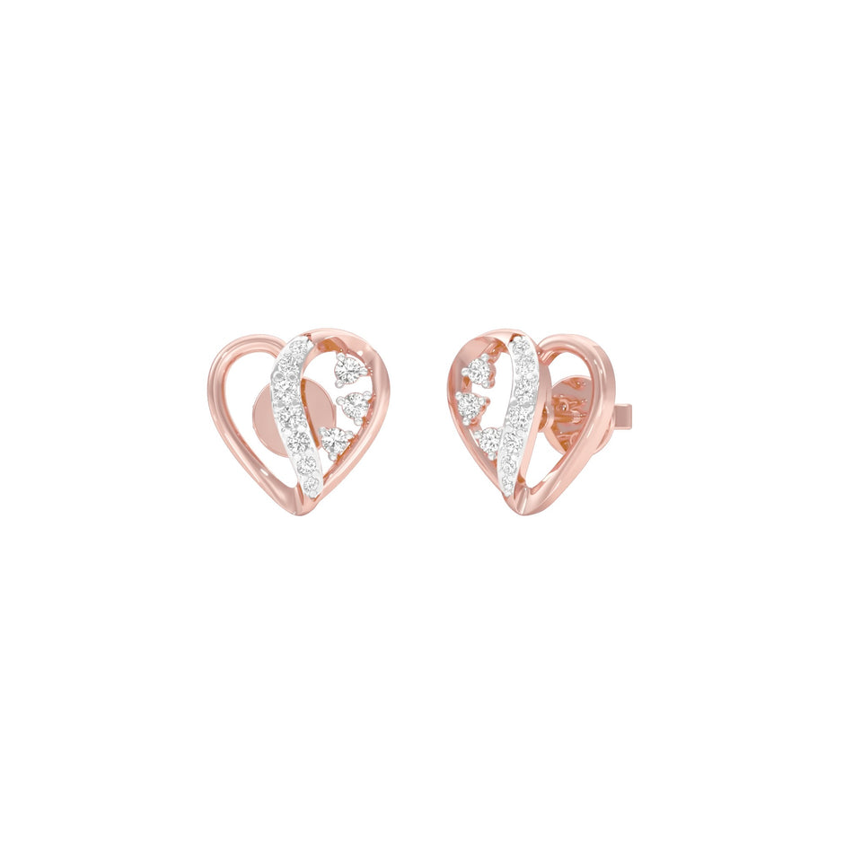 Young Harths Diamond Earrings 18 KT / Rose Gold