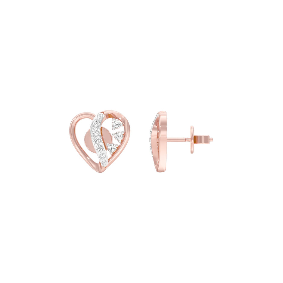 Young Harths Diamond Earrings 18 KT / Rose Gold