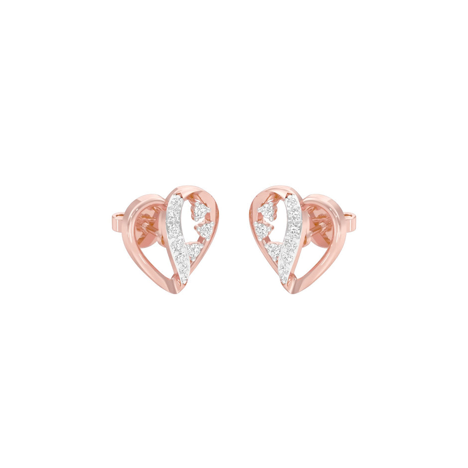 Young Harths Diamond Earrings 18 KT / Rose Gold