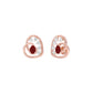 Hearthrob Diamond Earrings 9 KT / Rose Gold