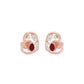 Hearthrob Diamond Earrings 9 KT / Rose Gold