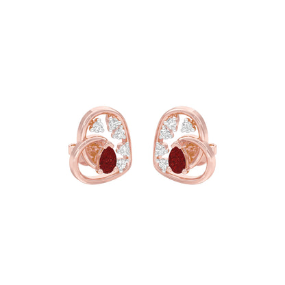 Hearthrob Diamond Earrings 9 KT / Rose Gold