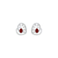 Hearthrob Diamond Earrings 9 KT / White Gold