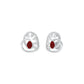 Hearthrob Diamond Earrings 9 KT / White Gold