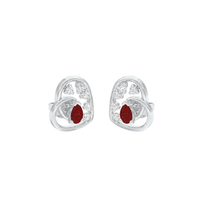 Hearthrob Diamond Earrings 9 KT / White Gold