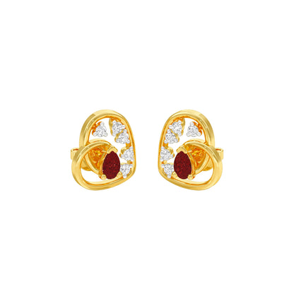 Hearthrob Diamond Earrings 9 KT / Yellow Gold
