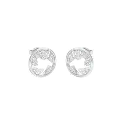 Starburst Diamond Earrings 18 KT / White Gold