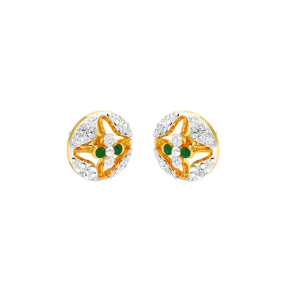 The Classic Dot Diamond Earrings 9 KT / Yellow Gold