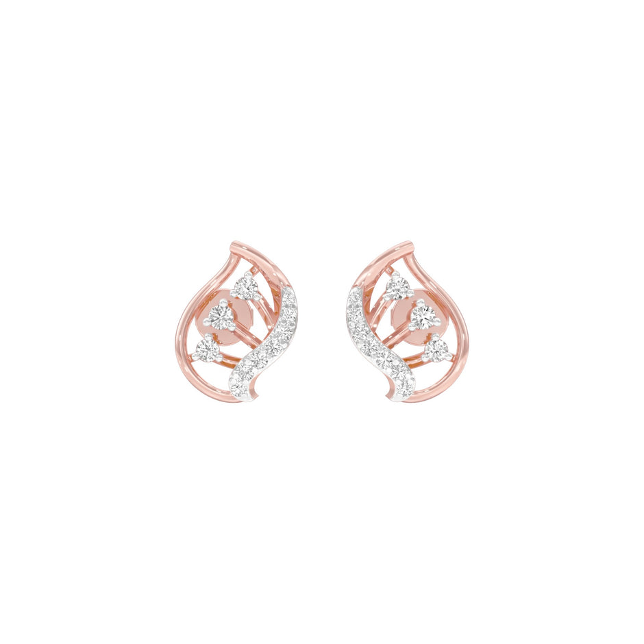 Little Sparkles Diamond Earrings 18 KT / Rose Gold
