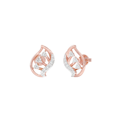 Little Sparkles Diamond Earrings 18 KT / Rose Gold