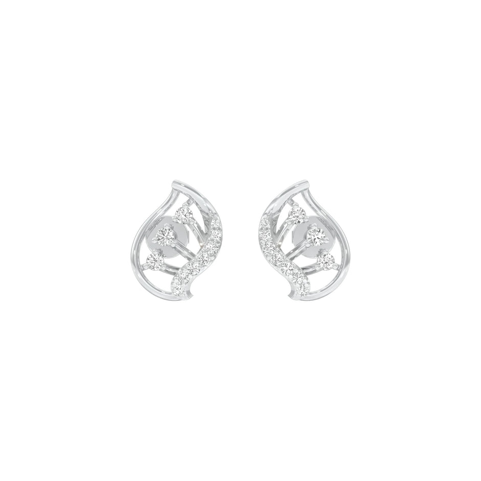 Little Sparkles Diamond Earrings 18 KT / White Gold
