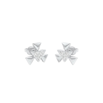 The Pyramid Fall Diamond Earrings 18 KT / White Gold