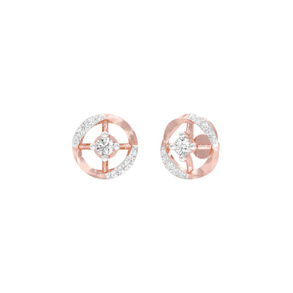 Steer Sparkles Diamond Earrings 18 KT / Rose Gold