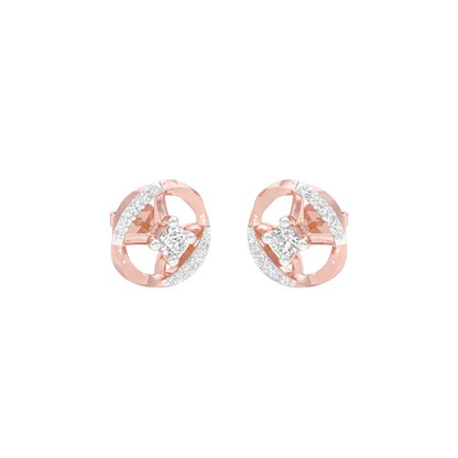 Steer Sparkles Diamond Earrings 18 KT / Rose Gold