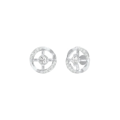 Steer Sparkles Diamond Earrings 18 KT / White Gold