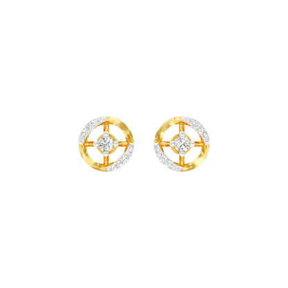 Steer Sparkles Diamond Earrings 18 KT / Yellow Gold
