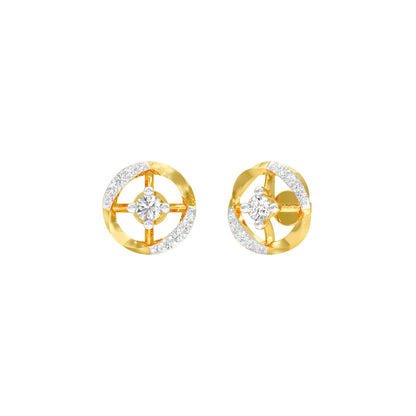 Steer Sparkles Diamond Earrings 18 KT / Yellow Gold
