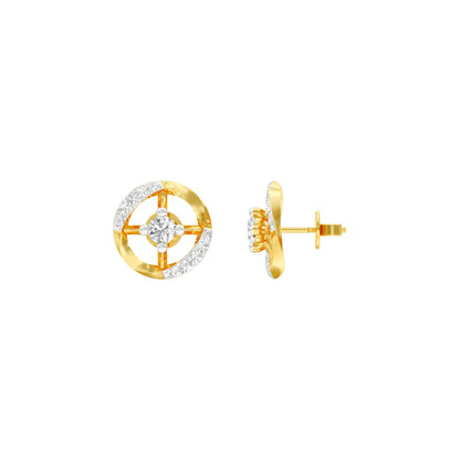 Steer Sparkles Diamond Earrings 18 KT / Yellow Gold