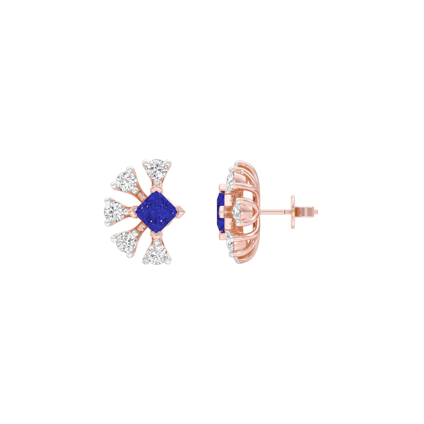 Soar High Diamond Earrings 9 KT / Rose Gold