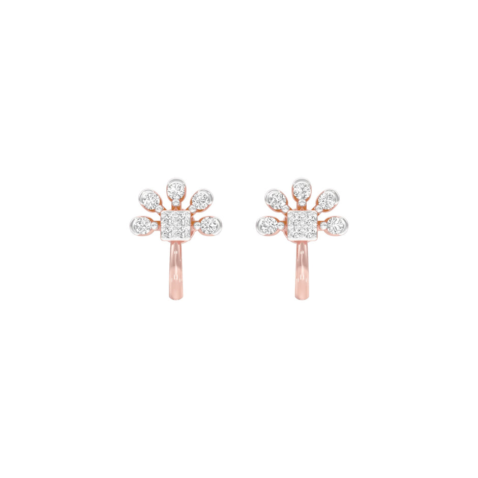 Pinwheel Diamond Earrings 18 KT / Rose Gold