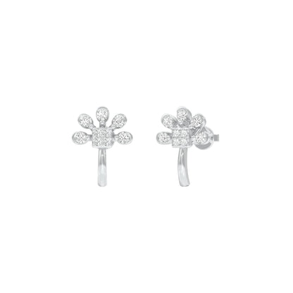 Pinwheel Diamond Earrings 18 KT / White Gold