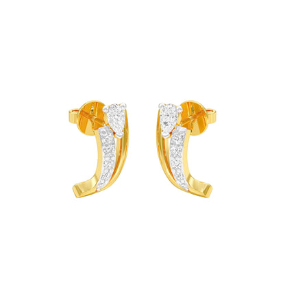Pop Up Sparkles Diamond Hoops 18 KT / Yellow Gold