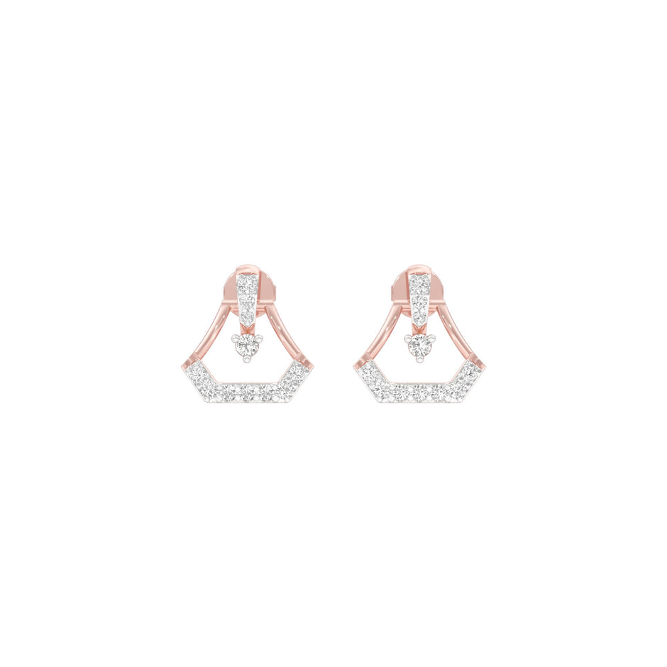 Splendour Diamond Earrings 18 KT / Rose Gold