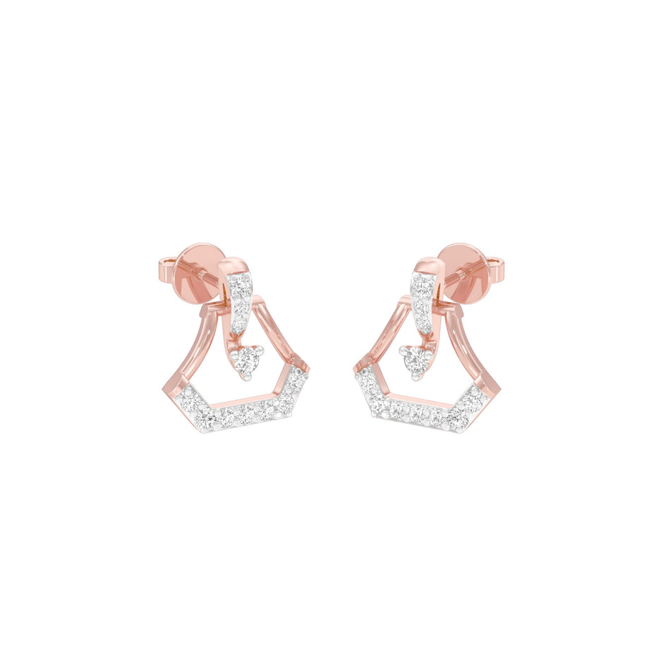 Splendour Diamond Earrings 18 KT / Rose Gold